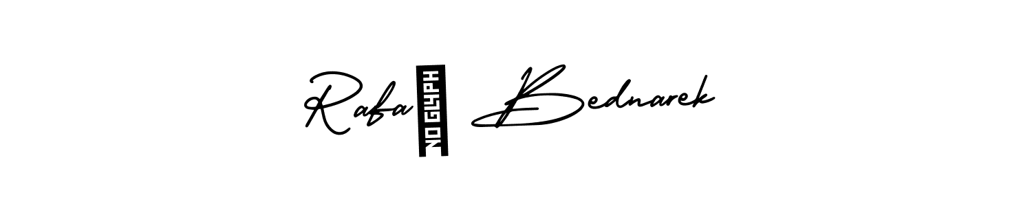 This is the best signature style for the Rafał Bednarek name. Also you like these signature font (AmerikaSignatureDemo-Regular). Mix name signature. Rafał Bednarek signature style 3 images and pictures png