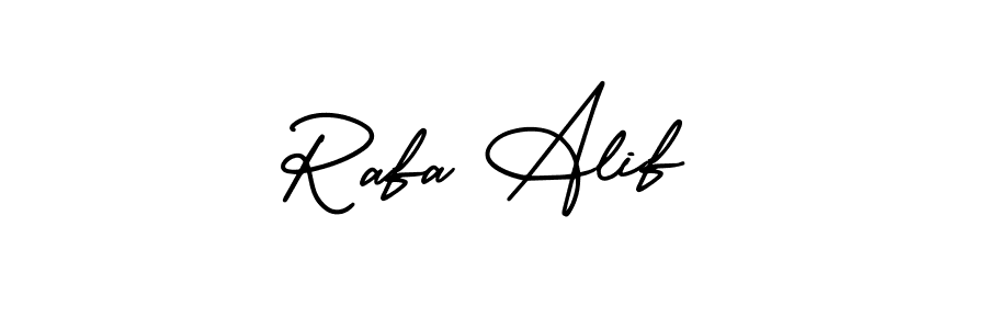 Create a beautiful signature design for name Rafa Alif. With this signature (AmerikaSignatureDemo-Regular) fonts, you can make a handwritten signature for free. Rafa Alif signature style 3 images and pictures png