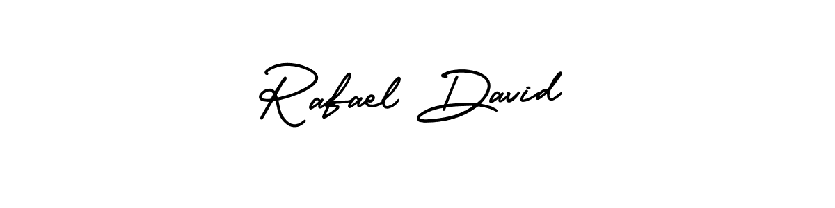 Rafael David stylish signature style. Best Handwritten Sign (AmerikaSignatureDemo-Regular) for my name. Handwritten Signature Collection Ideas for my name Rafael David. Rafael David signature style 3 images and pictures png