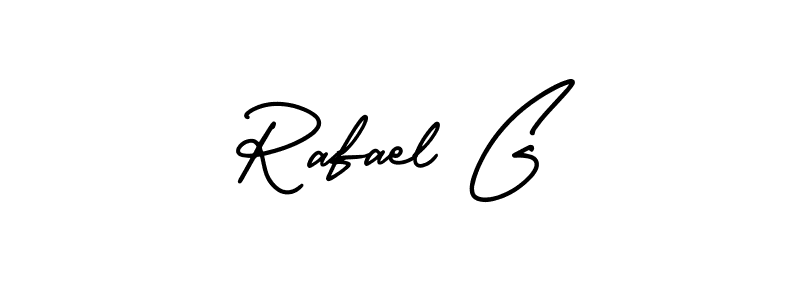 Check out images of Autograph of Rafael G name. Actor Rafael G Signature Style. AmerikaSignatureDemo-Regular is a professional sign style online. Rafael G signature style 3 images and pictures png
