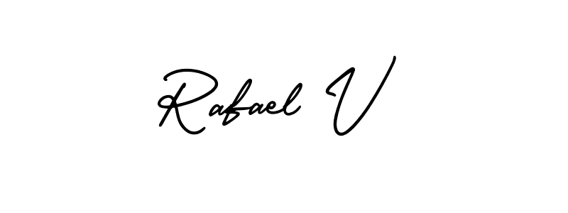 How to Draw Rafael V signature style? AmerikaSignatureDemo-Regular is a latest design signature styles for name Rafael V. Rafael V signature style 3 images and pictures png