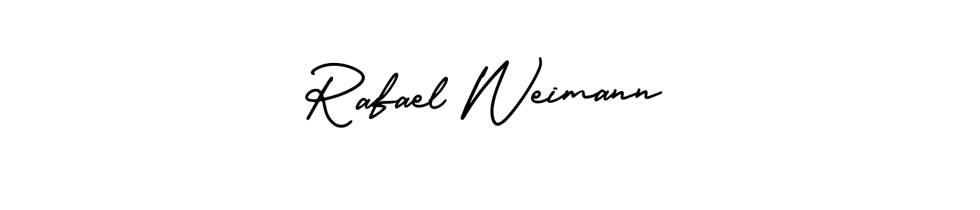 The best way (AmerikaSignatureDemo-Regular) to make a short signature is to pick only two or three words in your name. The name Rafael Weimann include a total of six letters. For converting this name. Rafael Weimann signature style 3 images and pictures png