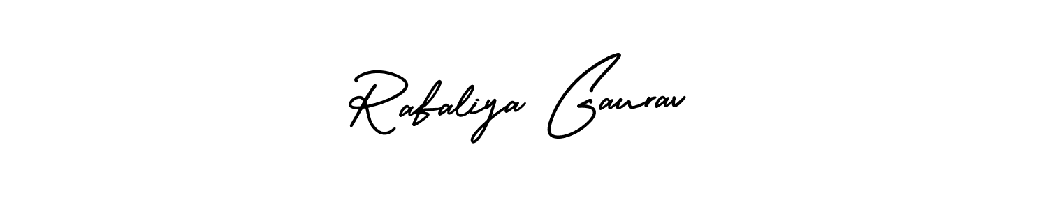 Make a beautiful signature design for name Rafaliya Gaurav. With this signature (AmerikaSignatureDemo-Regular) style, you can create a handwritten signature for free. Rafaliya Gaurav signature style 3 images and pictures png