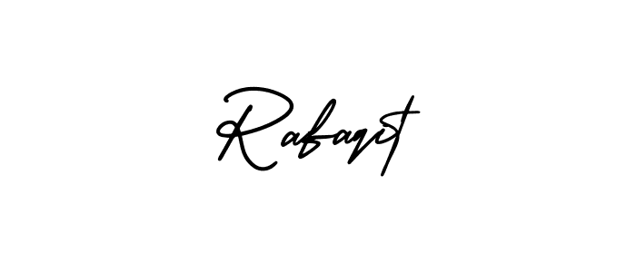 It looks lik you need a new signature style for name Rafaqit. Design unique handwritten (AmerikaSignatureDemo-Regular) signature with our free signature maker in just a few clicks. Rafaqit signature style 3 images and pictures png