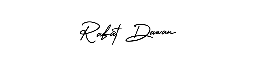 Make a short Rafat Dawan signature style. Manage your documents anywhere anytime using AmerikaSignatureDemo-Regular. Create and add eSignatures, submit forms, share and send files easily. Rafat Dawan signature style 3 images and pictures png