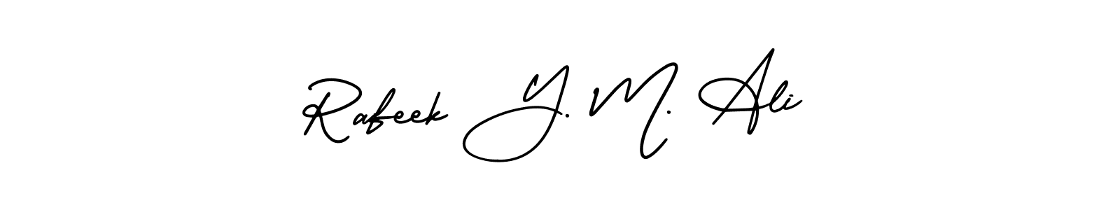 Here are the top 10 professional signature styles for the name Rafeek Y. M. Ali. These are the best autograph styles you can use for your name. Rafeek Y. M. Ali signature style 3 images and pictures png
