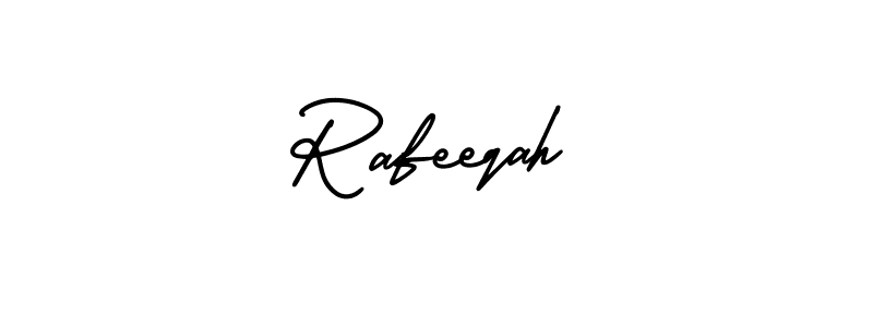 Make a beautiful signature design for name Rafeeqah. Use this online signature maker to create a handwritten signature for free. Rafeeqah signature style 3 images and pictures png