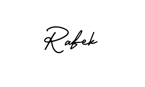 Make a beautiful signature design for name Rafek. With this signature (AmerikaSignatureDemo-Regular) style, you can create a handwritten signature for free. Rafek signature style 3 images and pictures png