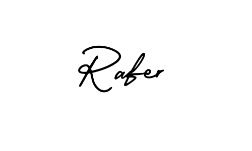 Make a beautiful signature design for name Rafer. With this signature (AmerikaSignatureDemo-Regular) style, you can create a handwritten signature for free. Rafer signature style 3 images and pictures png