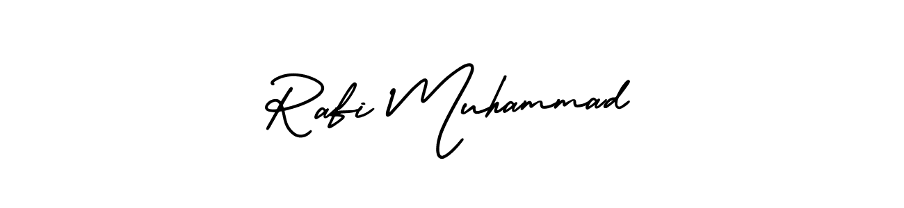 Make a beautiful signature design for name Rafi Muhammad. With this signature (AmerikaSignatureDemo-Regular) style, you can create a handwritten signature for free. Rafi Muhammad signature style 3 images and pictures png