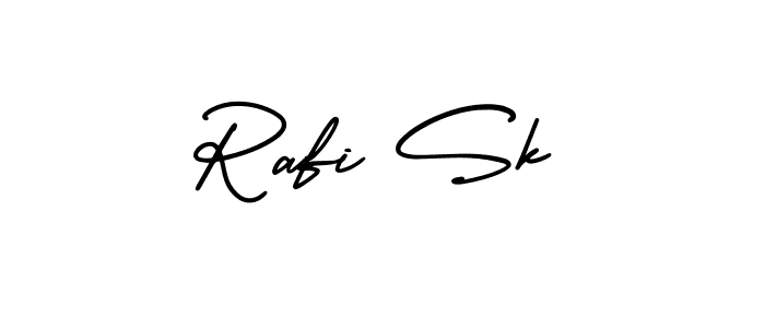 It looks lik you need a new signature style for name Rafi Sk. Design unique handwritten (AmerikaSignatureDemo-Regular) signature with our free signature maker in just a few clicks. Rafi Sk signature style 3 images and pictures png