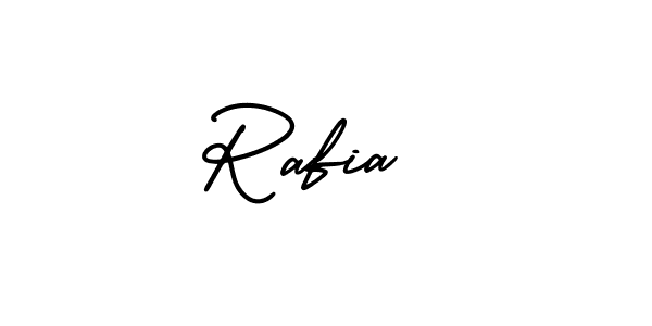 Rafia  stylish signature style. Best Handwritten Sign (AmerikaSignatureDemo-Regular) for my name. Handwritten Signature Collection Ideas for my name Rafia . Rafia  signature style 3 images and pictures png