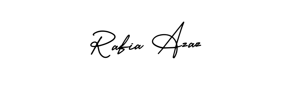 AmerikaSignatureDemo-Regular is a professional signature style that is perfect for those who want to add a touch of class to their signature. It is also a great choice for those who want to make their signature more unique. Get Rafia Azaz name to fancy signature for free. Rafia Azaz signature style 3 images and pictures png