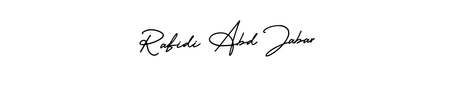 You should practise on your own different ways (AmerikaSignatureDemo-Regular) to write your name (Rafidi Abd Jabar) in signature. don't let someone else do it for you. Rafidi Abd Jabar signature style 3 images and pictures png