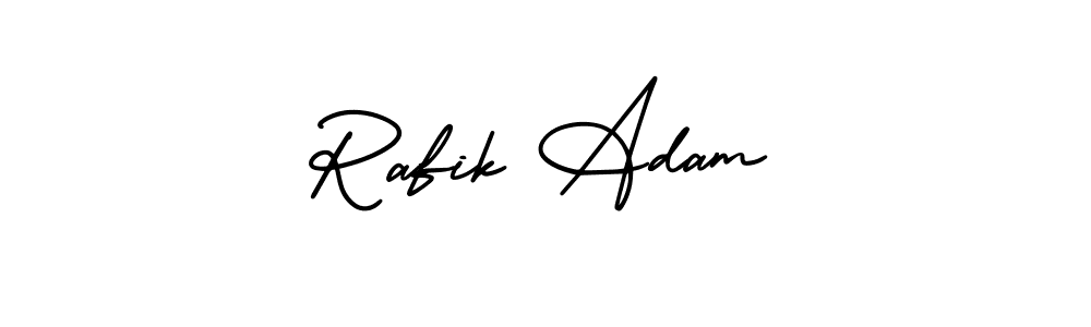 Make a beautiful signature design for name Rafik Adam. With this signature (AmerikaSignatureDemo-Regular) style, you can create a handwritten signature for free. Rafik Adam signature style 3 images and pictures png