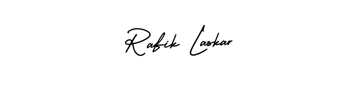 Design your own signature with our free online signature maker. With this signature software, you can create a handwritten (AmerikaSignatureDemo-Regular) signature for name Rafik Laskar. Rafik Laskar signature style 3 images and pictures png