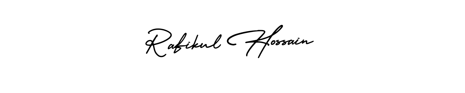 Make a short Rafikul Hossain signature style. Manage your documents anywhere anytime using AmerikaSignatureDemo-Regular. Create and add eSignatures, submit forms, share and send files easily. Rafikul Hossain signature style 3 images and pictures png