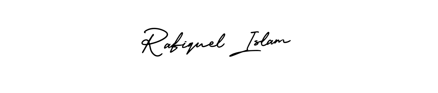 AmerikaSignatureDemo-Regular is a professional signature style that is perfect for those who want to add a touch of class to their signature. It is also a great choice for those who want to make their signature more unique. Get Rafiquel Islam name to fancy signature for free. Rafiquel Islam signature style 3 images and pictures png
