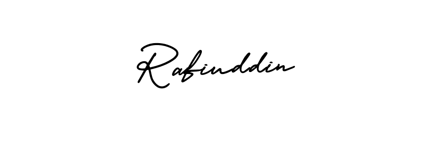 How to make Rafiuddin signature? AmerikaSignatureDemo-Regular is a professional autograph style. Create handwritten signature for Rafiuddin name. Rafiuddin signature style 3 images and pictures png