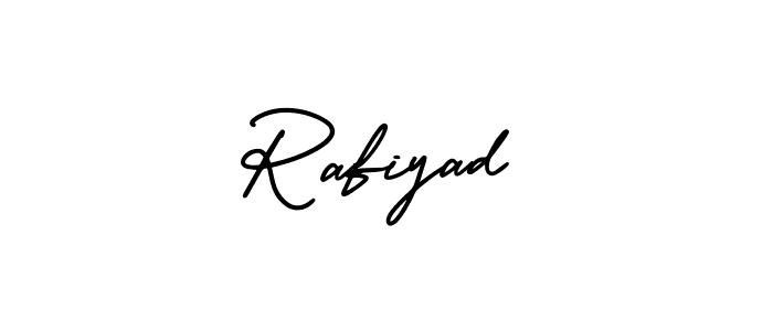 Also You can easily find your signature by using the search form. We will create Rafiyad name handwritten signature images for you free of cost using AmerikaSignatureDemo-Regular sign style. Rafiyad signature style 3 images and pictures png