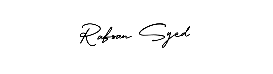 How to Draw Rafsan Syed signature style? AmerikaSignatureDemo-Regular is a latest design signature styles for name Rafsan Syed. Rafsan Syed signature style 3 images and pictures png