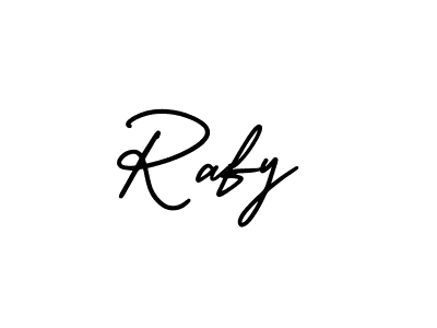 Make a beautiful signature design for name Rafy. With this signature (AmerikaSignatureDemo-Regular) style, you can create a handwritten signature for free. Rafy signature style 3 images and pictures png