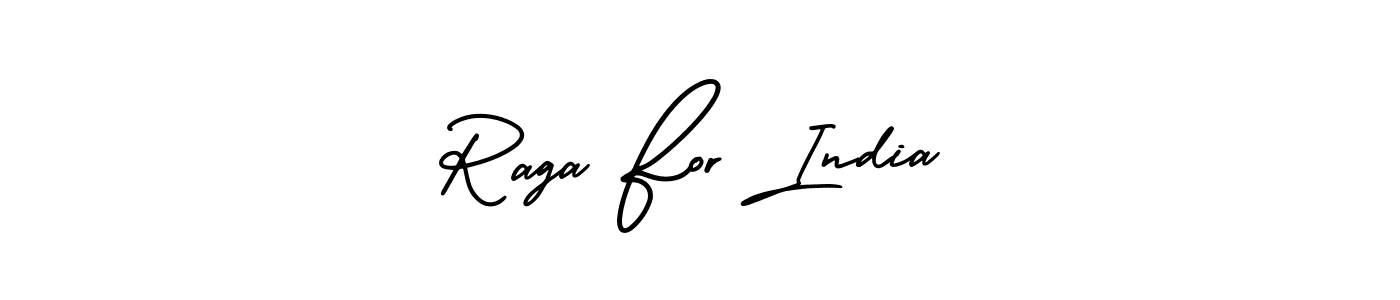 Similarly AmerikaSignatureDemo-Regular is the best handwritten signature design. Signature creator online .You can use it as an online autograph creator for name Raga For India. Raga For India signature style 3 images and pictures png