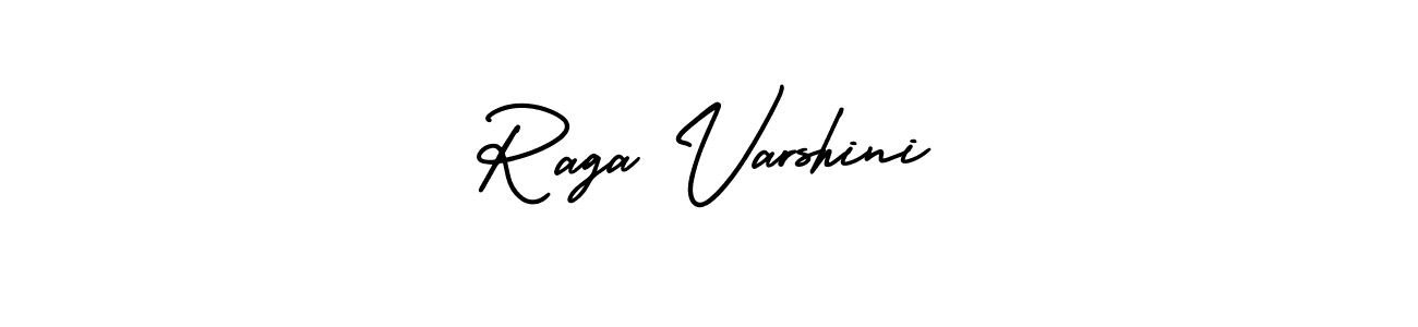 Create a beautiful signature design for name Raga Varshini. With this signature (AmerikaSignatureDemo-Regular) fonts, you can make a handwritten signature for free. Raga Varshini signature style 3 images and pictures png