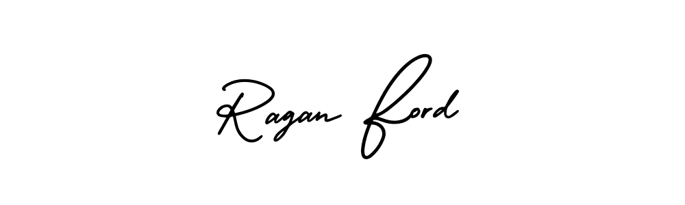 How to make Ragan Ford name signature. Use AmerikaSignatureDemo-Regular style for creating short signs online. This is the latest handwritten sign. Ragan Ford signature style 3 images and pictures png