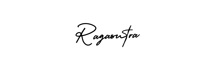 Ragasutra stylish signature style. Best Handwritten Sign (AmerikaSignatureDemo-Regular) for my name. Handwritten Signature Collection Ideas for my name Ragasutra. Ragasutra signature style 3 images and pictures png