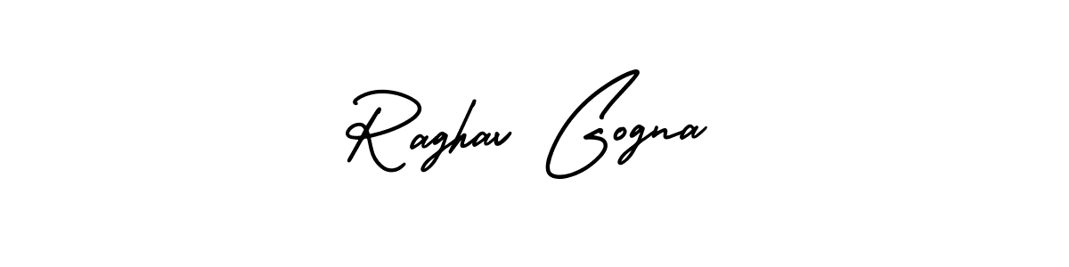 AmerikaSignatureDemo-Regular is a professional signature style that is perfect for those who want to add a touch of class to their signature. It is also a great choice for those who want to make their signature more unique. Get Raghav Gogna name to fancy signature for free. Raghav Gogna signature style 3 images and pictures png