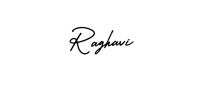Raghavi stylish signature style. Best Handwritten Sign (AmerikaSignatureDemo-Regular) for my name. Handwritten Signature Collection Ideas for my name Raghavi. Raghavi signature style 3 images and pictures png