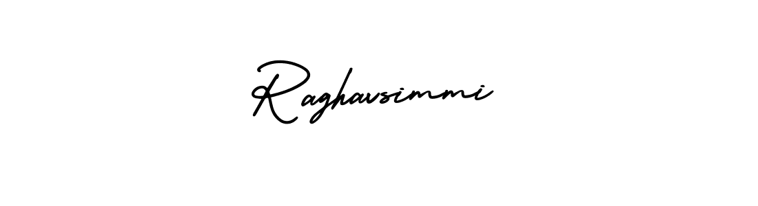 Make a beautiful signature design for name Raghavsimmi. With this signature (AmerikaSignatureDemo-Regular) style, you can create a handwritten signature for free. Raghavsimmi signature style 3 images and pictures png