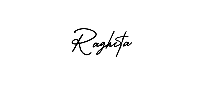 You should practise on your own different ways (AmerikaSignatureDemo-Regular) to write your name (Raghita) in signature. don't let someone else do it for you. Raghita signature style 3 images and pictures png