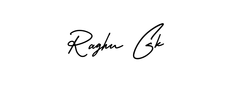 AmerikaSignatureDemo-Regular is a professional signature style that is perfect for those who want to add a touch of class to their signature. It is also a great choice for those who want to make their signature more unique. Get Raghu Gk name to fancy signature for free. Raghu Gk signature style 3 images and pictures png
