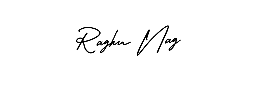 AmerikaSignatureDemo-Regular is a professional signature style that is perfect for those who want to add a touch of class to their signature. It is also a great choice for those who want to make their signature more unique. Get Raghu Nag name to fancy signature for free. Raghu Nag signature style 3 images and pictures png
