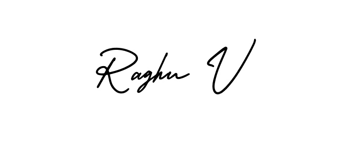AmerikaSignatureDemo-Regular is a professional signature style that is perfect for those who want to add a touch of class to their signature. It is also a great choice for those who want to make their signature more unique. Get Raghu V name to fancy signature for free. Raghu V signature style 3 images and pictures png