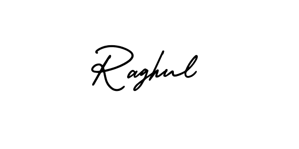How to Draw Raghul signature style? AmerikaSignatureDemo-Regular is a latest design signature styles for name Raghul. Raghul signature style 3 images and pictures png