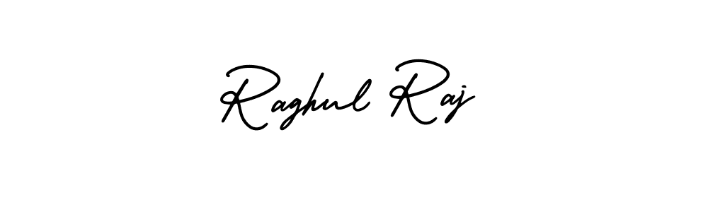 Make a beautiful signature design for name Raghul Raj. With this signature (AmerikaSignatureDemo-Regular) style, you can create a handwritten signature for free. Raghul Raj signature style 3 images and pictures png
