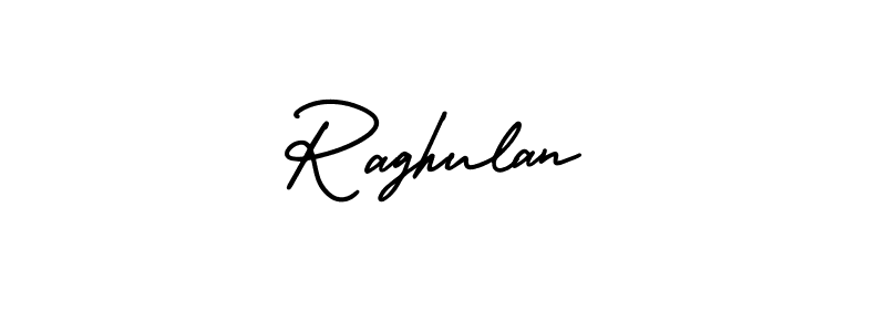 Use a signature maker to create a handwritten signature online. With this signature software, you can design (AmerikaSignatureDemo-Regular) your own signature for name Raghulan. Raghulan signature style 3 images and pictures png