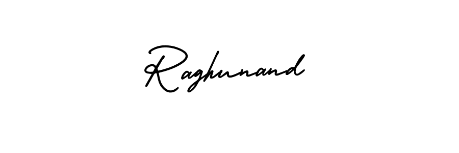 Design your own signature with our free online signature maker. With this signature software, you can create a handwritten (AmerikaSignatureDemo-Regular) signature for name Raghunand. Raghunand signature style 3 images and pictures png