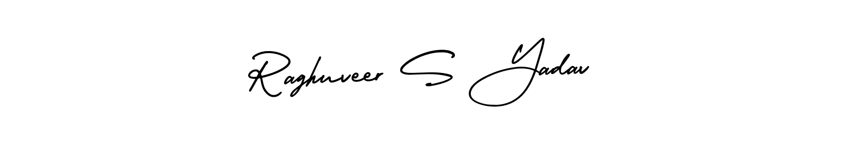 This is the best signature style for the Raghuveer S Yadav name. Also you like these signature font (AmerikaSignatureDemo-Regular). Mix name signature. Raghuveer S Yadav signature style 3 images and pictures png