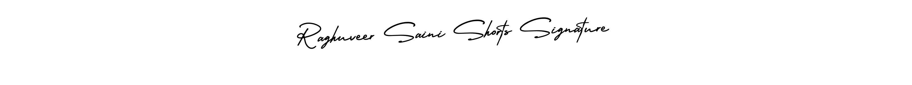 The best way (AmerikaSignatureDemo-Regular) to make a short signature is to pick only two or three words in your name. The name Raghuveer Saini Shorts Signature include a total of six letters. For converting this name. Raghuveer Saini Shorts Signature signature style 3 images and pictures png