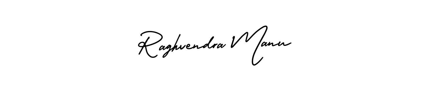 Use a signature maker to create a handwritten signature online. With this signature software, you can design (AmerikaSignatureDemo-Regular) your own signature for name Raghvendra Manu. Raghvendra Manu signature style 3 images and pictures png