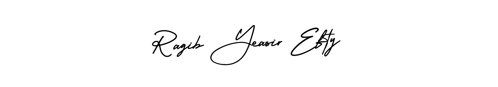 Also You can easily find your signature by using the search form. We will create Ragib Yeasir Efty name handwritten signature images for you free of cost using AmerikaSignatureDemo-Regular sign style. Ragib Yeasir Efty signature style 3 images and pictures png