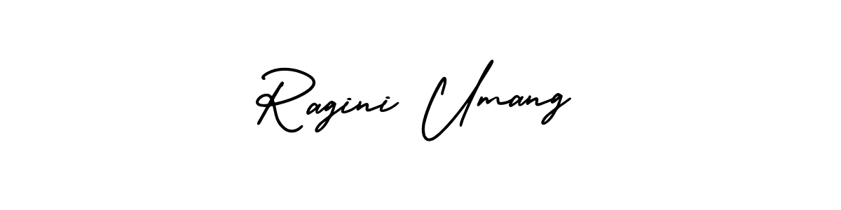 How to make Ragini Umang signature? AmerikaSignatureDemo-Regular is a professional autograph style. Create handwritten signature for Ragini Umang name. Ragini Umang signature style 3 images and pictures png