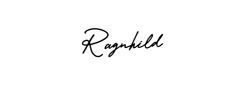 Create a beautiful signature design for name Ragnhild. With this signature (AmerikaSignatureDemo-Regular) fonts, you can make a handwritten signature for free. Ragnhild signature style 3 images and pictures png