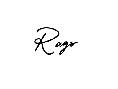 How to make Rags signature? AmerikaSignatureDemo-Regular is a professional autograph style. Create handwritten signature for Rags name. Rags signature style 3 images and pictures png