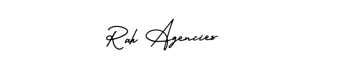 Rah Agencies  stylish signature style. Best Handwritten Sign (AmerikaSignatureDemo-Regular) for my name. Handwritten Signature Collection Ideas for my name Rah Agencies . Rah Agencies  signature style 3 images and pictures png