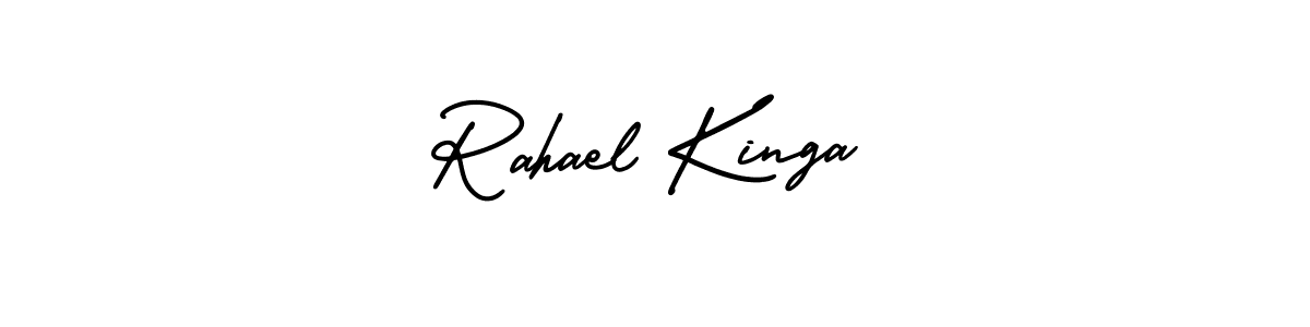 How to make Rahael Kinga signature? AmerikaSignatureDemo-Regular is a professional autograph style. Create handwritten signature for Rahael Kinga name. Rahael Kinga signature style 3 images and pictures png